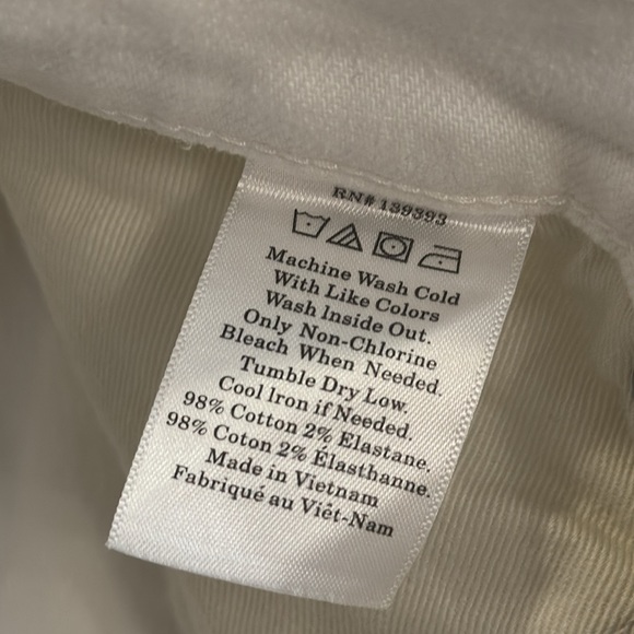 EVERLANE White Jeans Skinny Mid-Rise Stretch Size 26 Regular - Picture 7 of 7